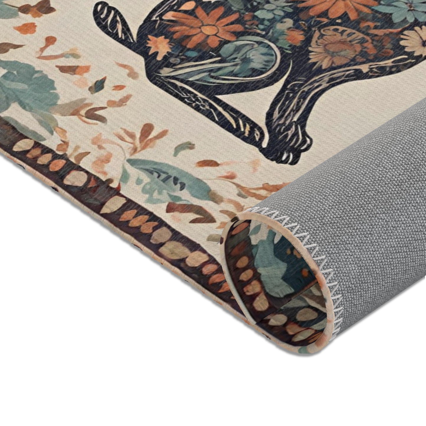 Floral Bunny Play Mat