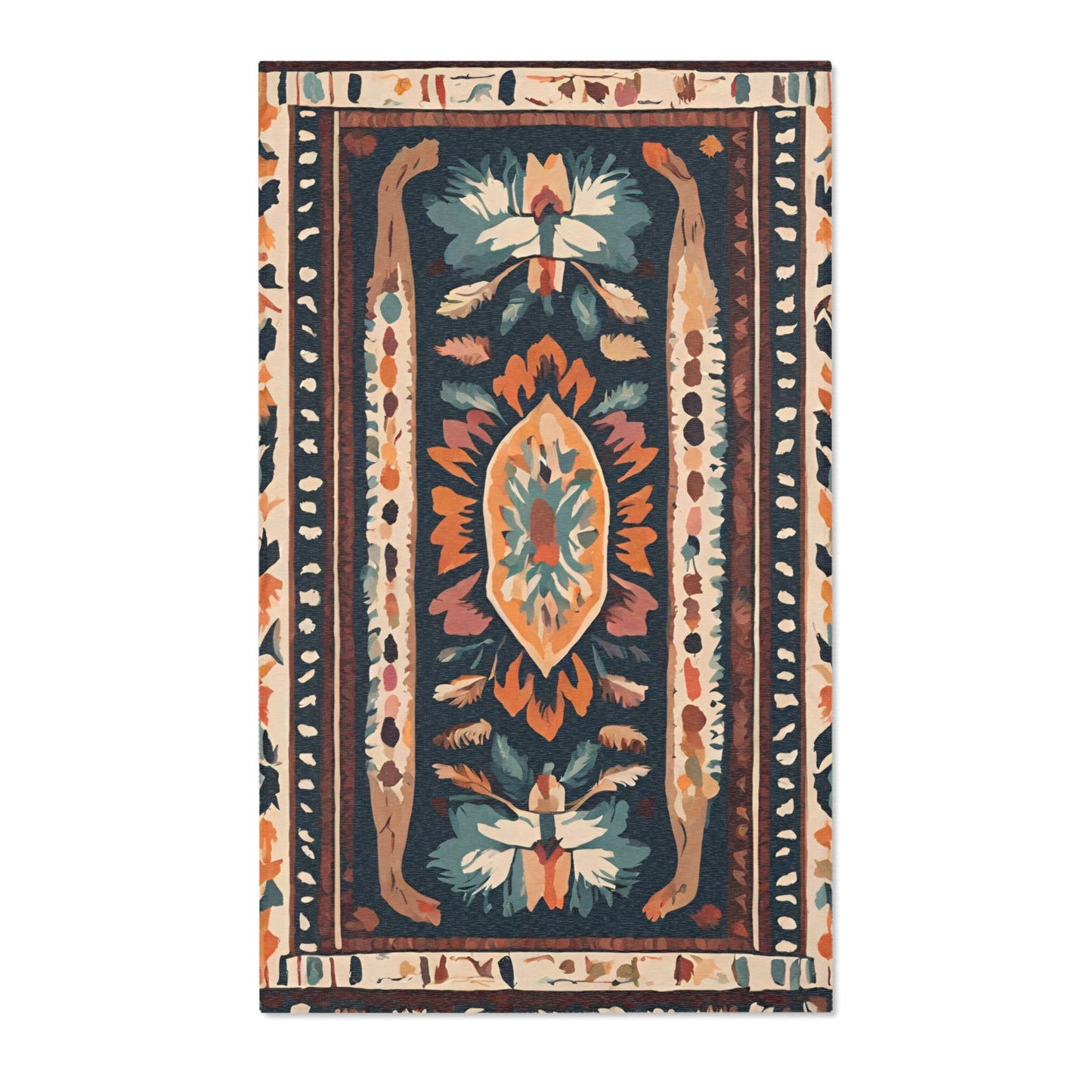 Boho Rabbit Mat - Stylish Bohemian Floor Mat for House Rabbits & Small Pets