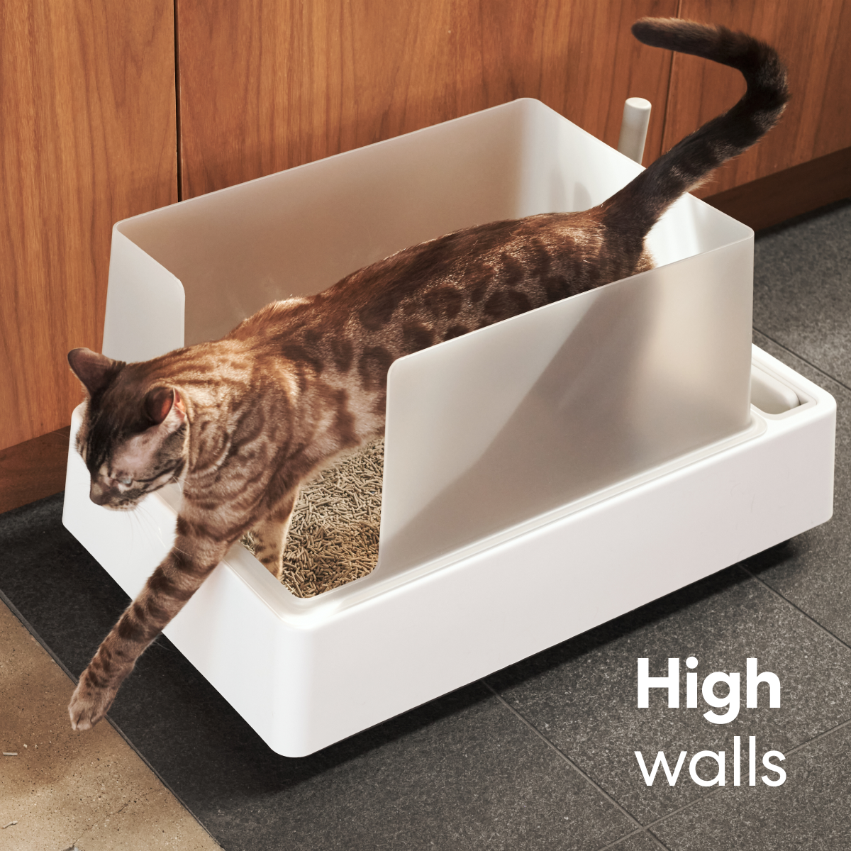 Cove Premium Cat Litter Box - Modern Design with Odor Control