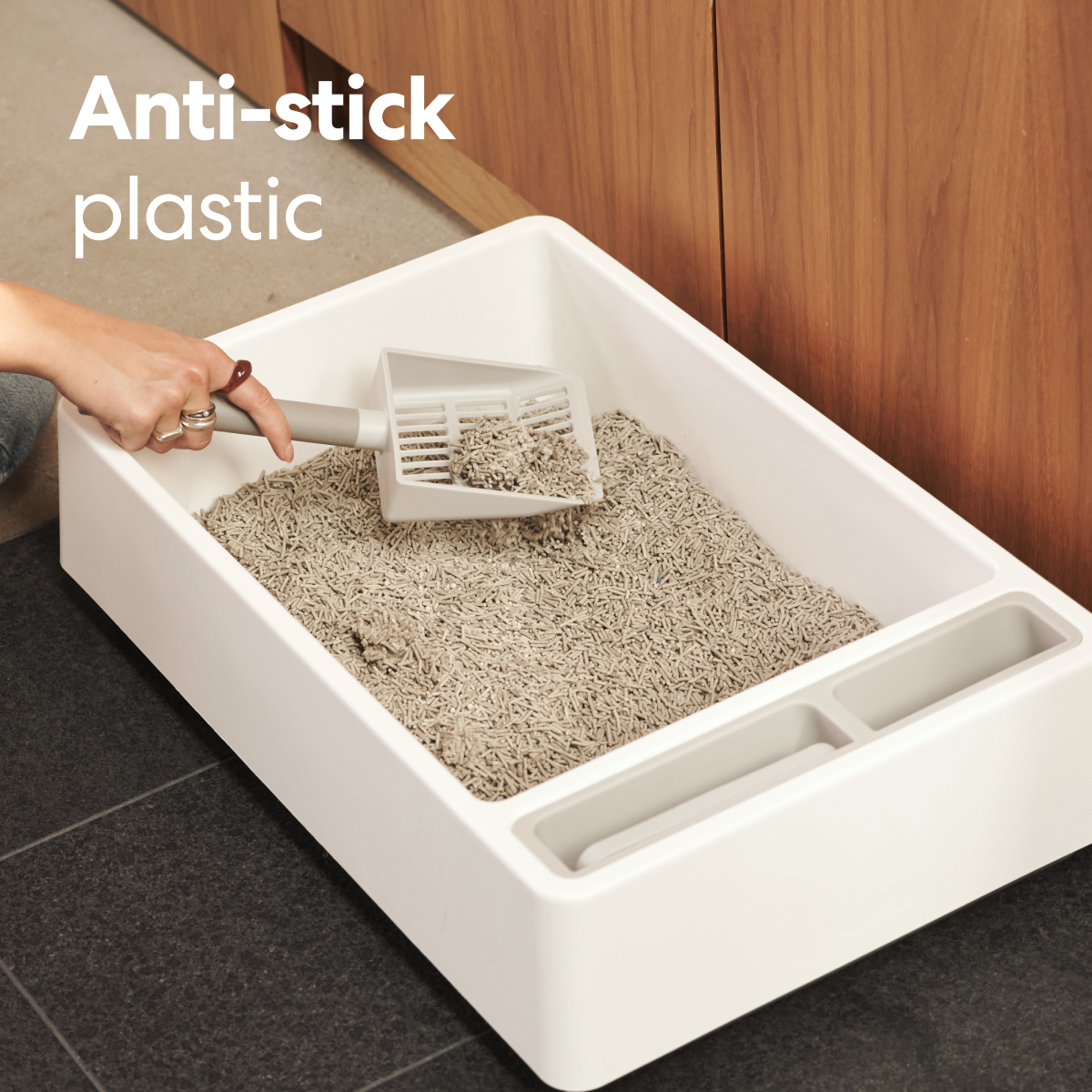 Cove Premium Cat Litter Box - Modern Design with Odor Control