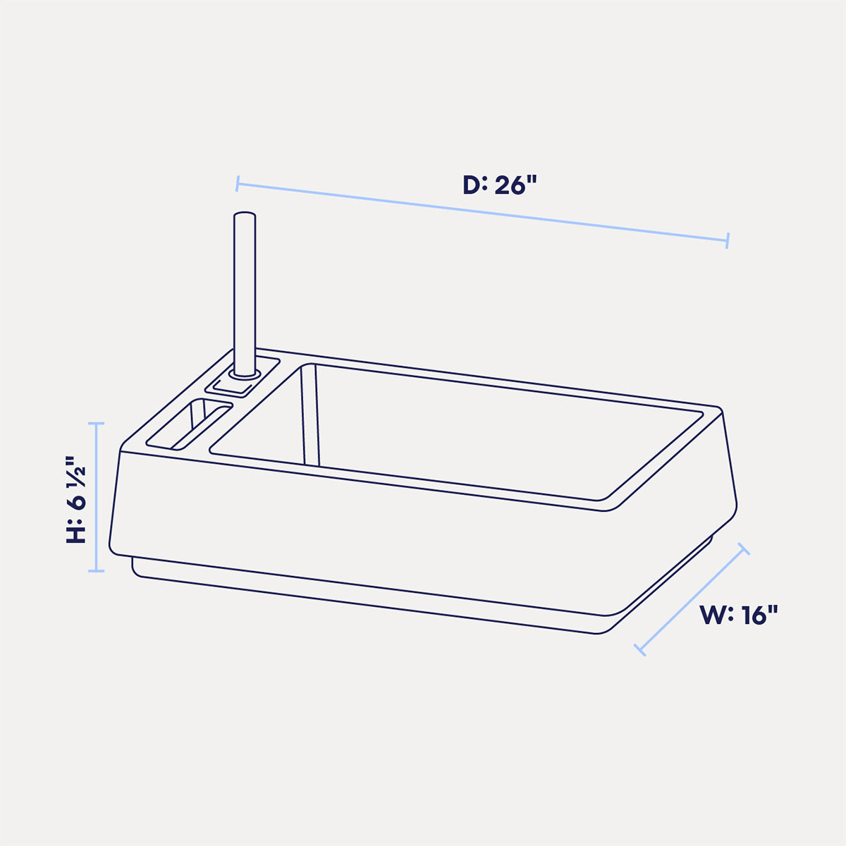 Cove Premium Cat Litter Box - Modern Design with Odor Control