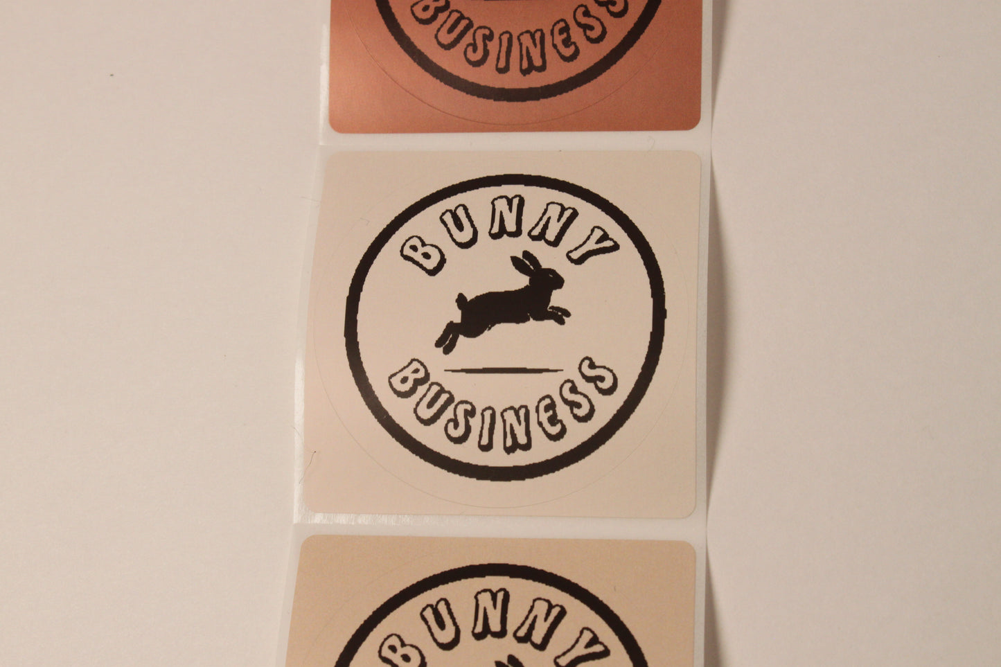 Bunny Business Logo Sticker - Bunbun Design