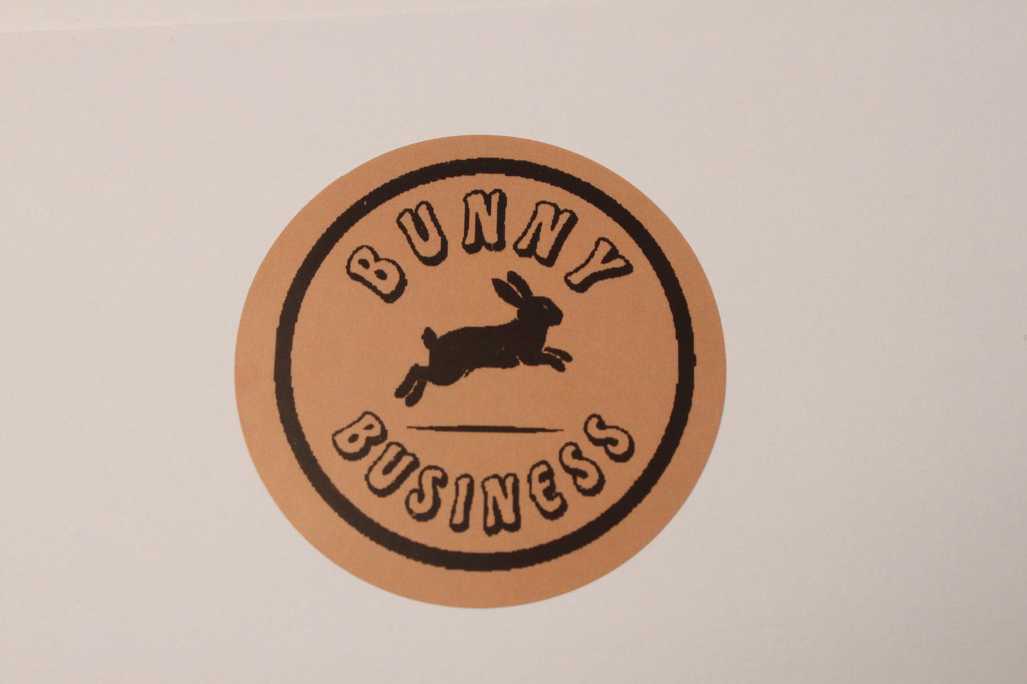 Bunny Business Logo Sticker - Bunbun Design