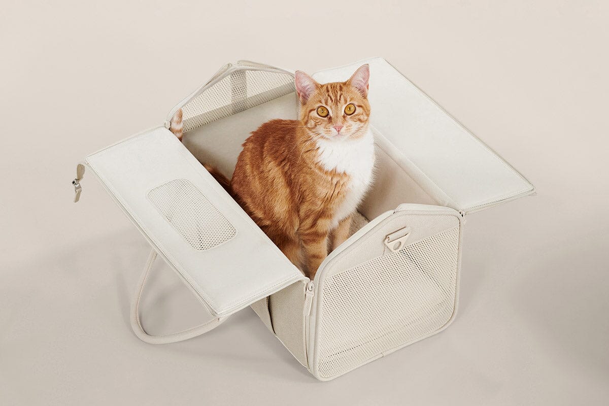 Porto Airline-Approved Cat Carrier - Transforming Travel Crate with Faux Shearling