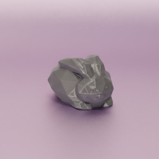 Single Gem Bunny Silver