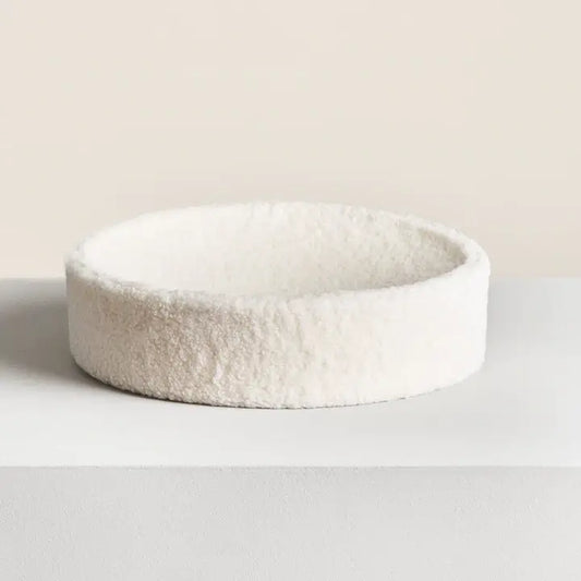 Kip Premium Cat Bed - Designer Faux Shearling Cushion with Memory Foam