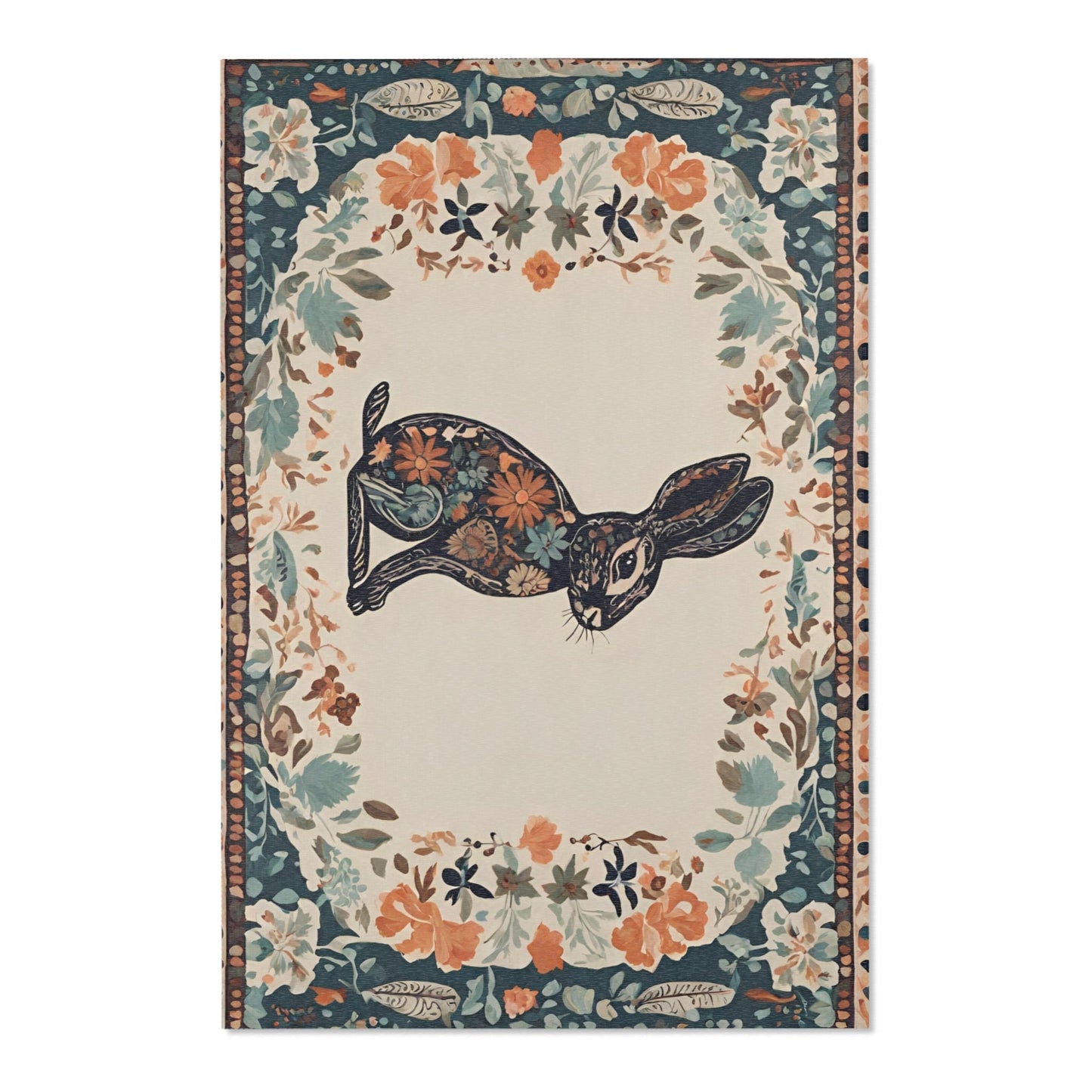 Floral Bunny Play Mat