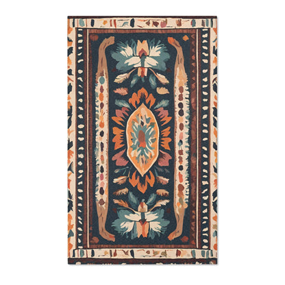 Boho Rabbit Mat - Stylish Bohemian Floor Mat for House Rabbits & Small Pets