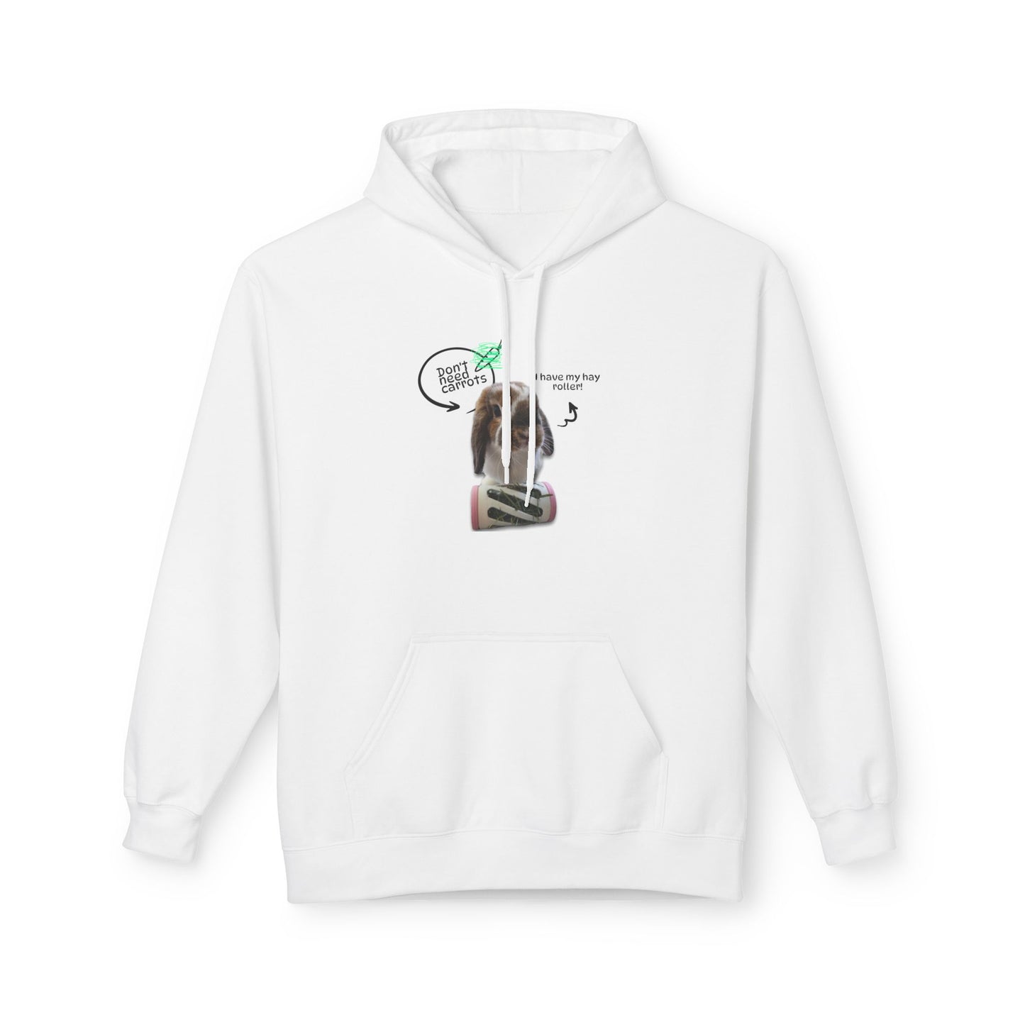 "Bailey" Fleece Hoodie White