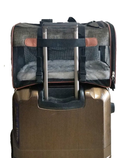 Mr. Peanut's Rhodium Series Mini Size Soft Sided Pet Carrier - Note Sizing in Description