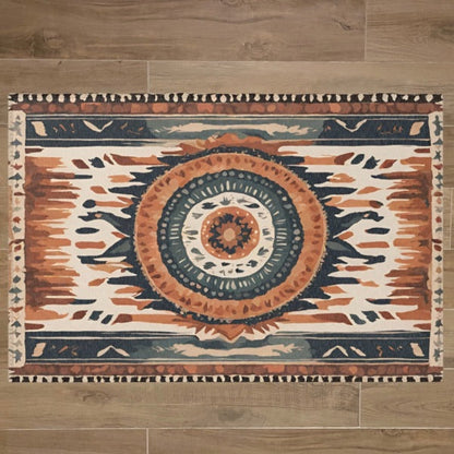 Bohemian Rabbit Mat - Stylish Floor Mat for House Rabbits & Small Pets 48" × 72"