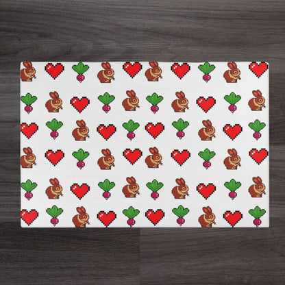 Rabbit Mat, Retro 8-bit 72" × 48"
