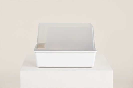 Cubby Minimalist Cat Litter Box - Modern Design with Removable Walls