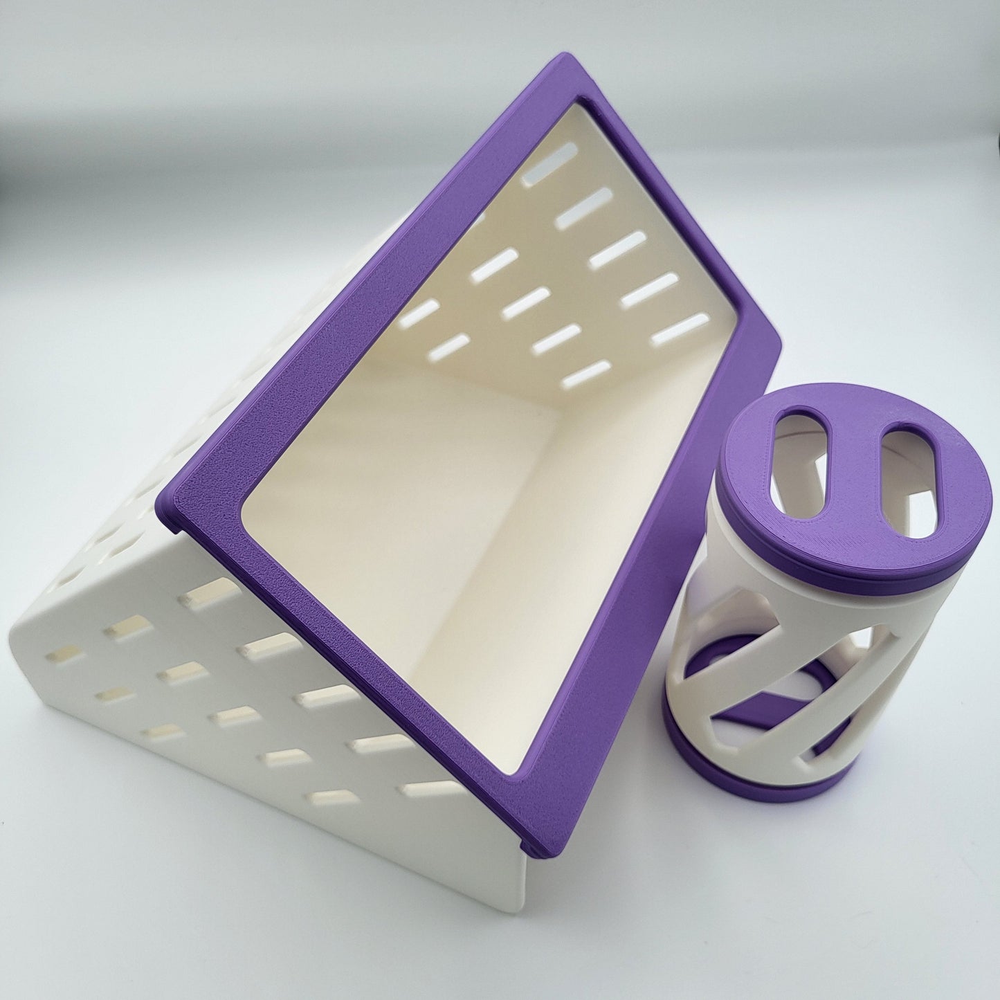 Open Air Hay Feeder and Hay Roller Bundle | 6 Colors Grape Lavender