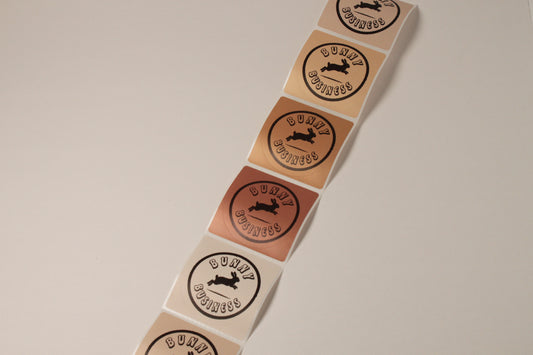 Bunny Business Logo Sticker - Bunbun Design