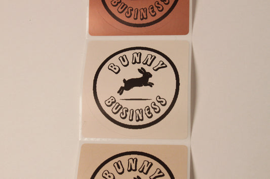 Bunny Business Logo Sticker - Bunbun Design