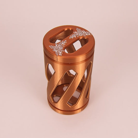 Harvest Bunny Hay Roller — Silk Bronze & White Complete Silk Bronze Hay Roller