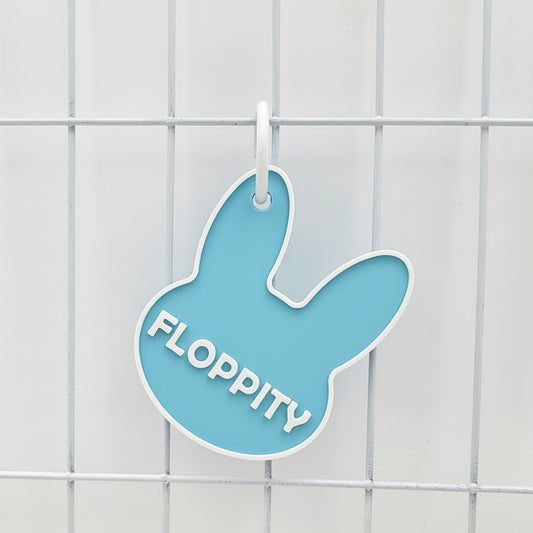 Rabbit Carrier Nametag Blue