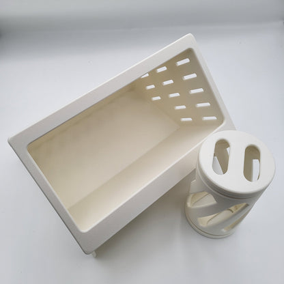 Open Air Hay Feeder and Hay Roller Bundle | 6 Colors Coconut White