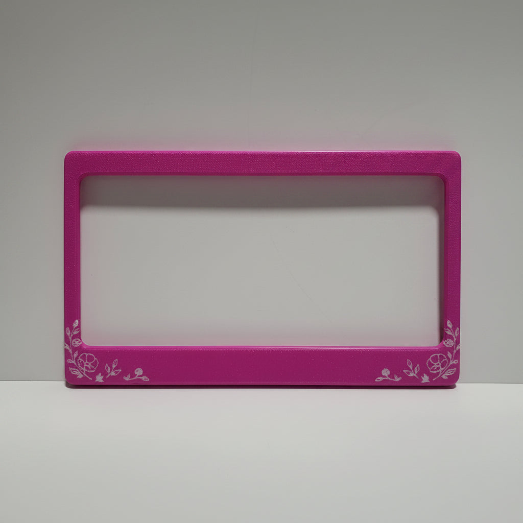 Rescue Friday Floral Faceplate — Dolly's Hot Pink & Shimmer White Faceplate only