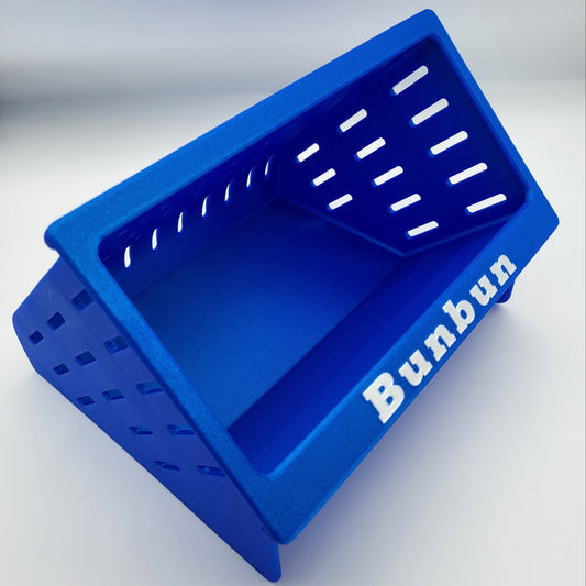 Electric Blue Open Air Hay Feeder — Bunbun's Birthday Fundraiser Edition