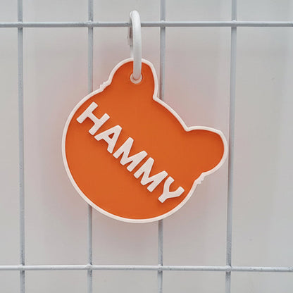Hamster & Guinea Pig Carrier Nametag Orange