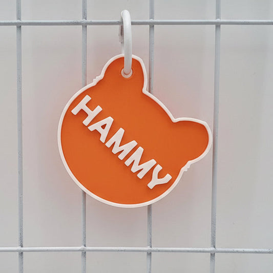 Hamster & Guinea Pig Carrier Nametag Orange