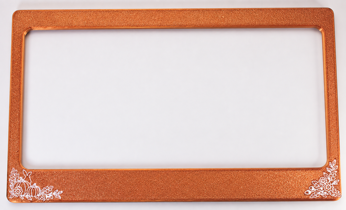 Harvest Bunny Open Air Hay Feeder Faceplate — Silk Bronze & White