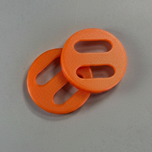 orange replacement lids for hay roller toy for rabbits