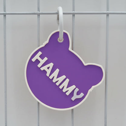 Hamster & Guinea Pig Carrier Nametag Lavendar